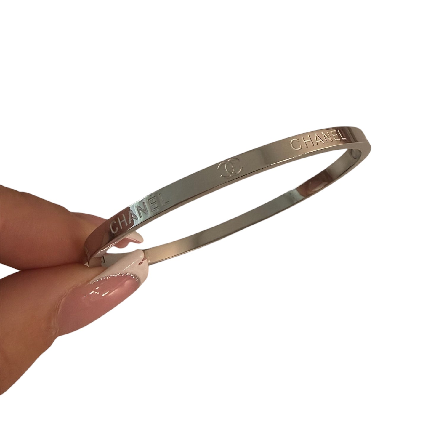 The Silver “Cassie” Bangle
