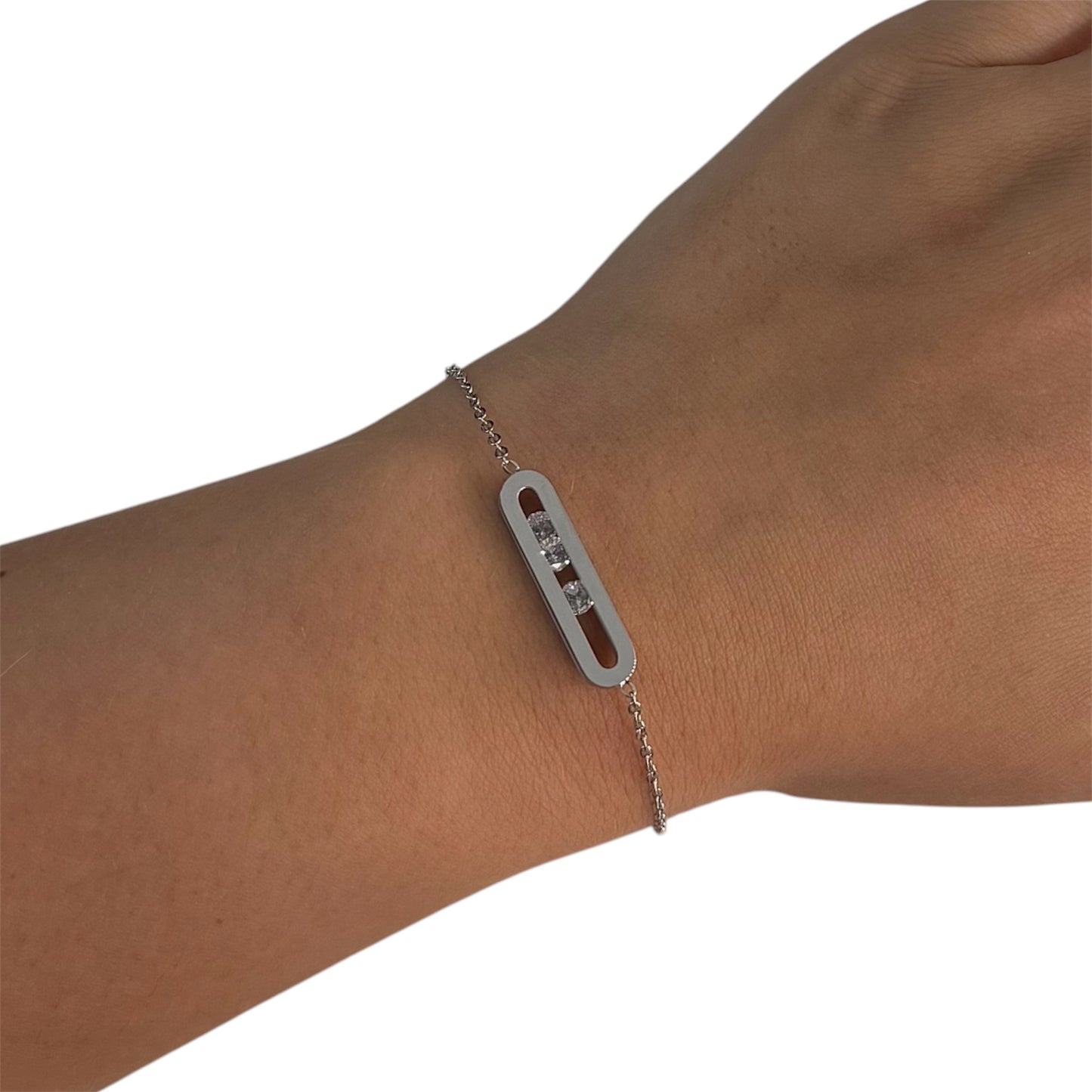 The Silver Crystal “Maddie” Bracelet