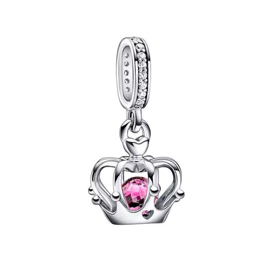 Pink diamond crown charm (PRE-ORDER)