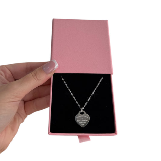 The Single Diamond Heart “Talia” Necklace