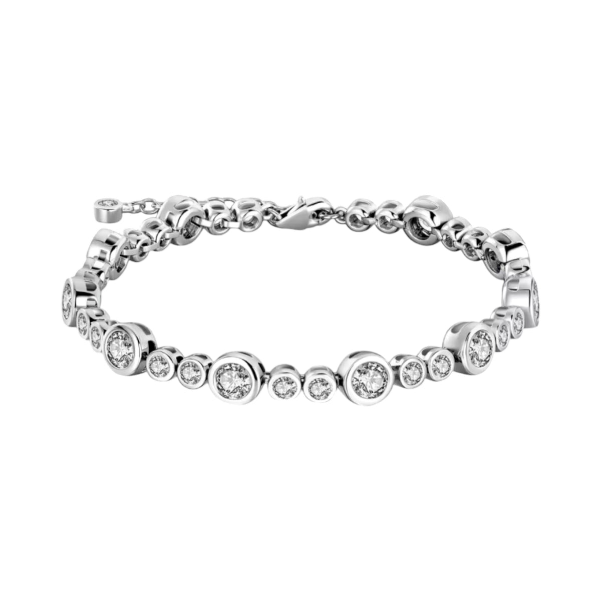 The “Halo Gem” Tennis Bracelet