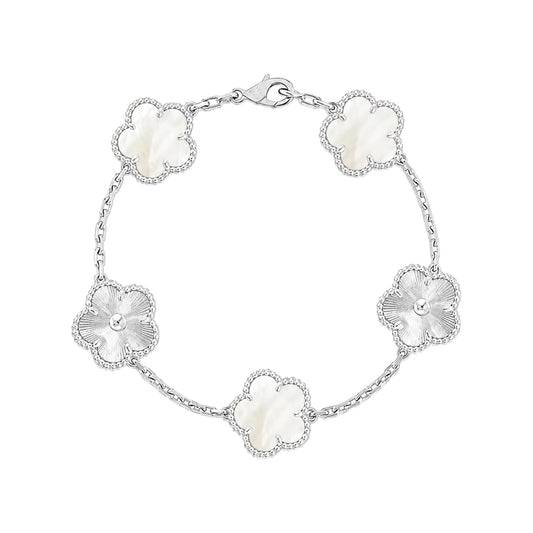 The Two-Toned Silver & Cloud “Vanessa” Bracelet