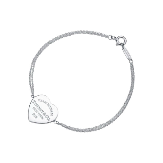 T heart chain bracelet