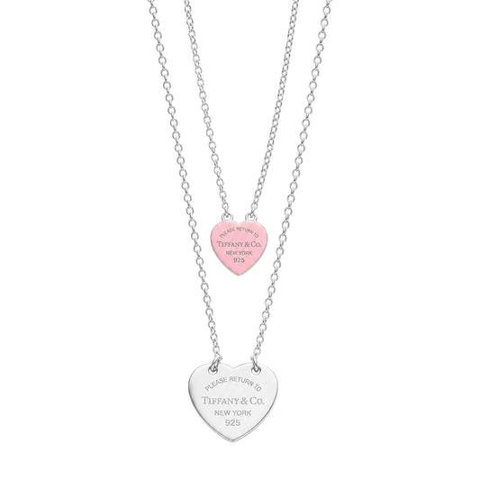 The Blush & Silver Heart “Talia” Necklace