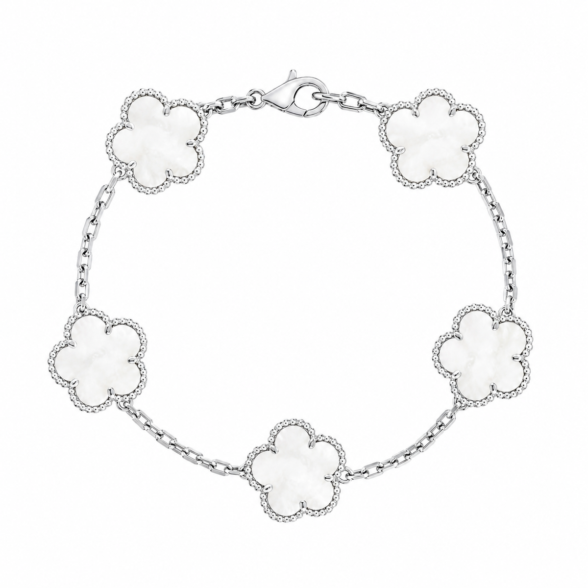 The Silver Pearl “Vanessa” Bracelet