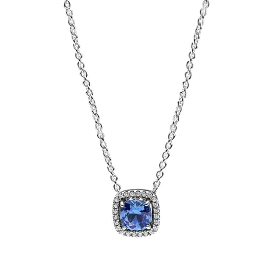 Sapphire Square Necklace (PRE-ORDER)