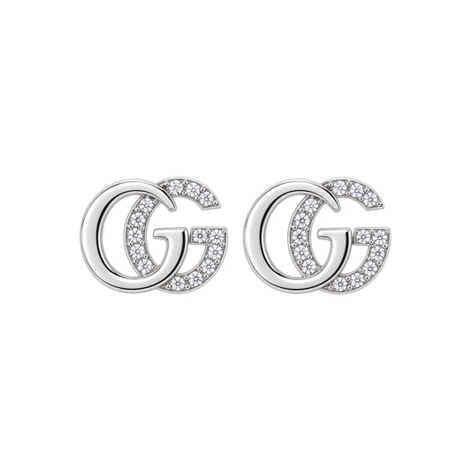 The Silver Diamond GG “Gemma” Earrings