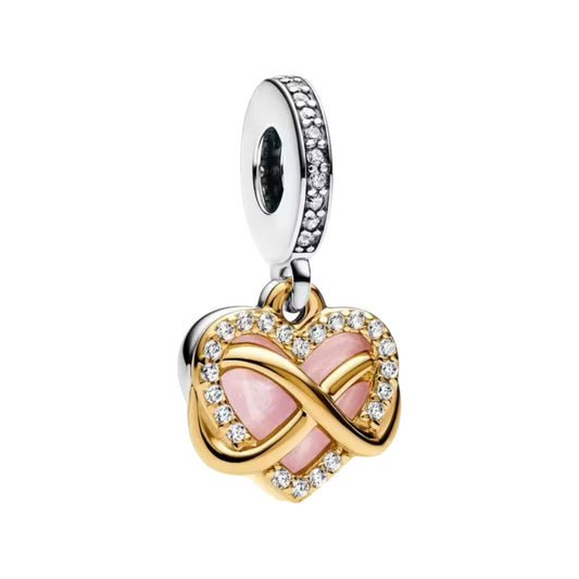 Infinity Heart Charm