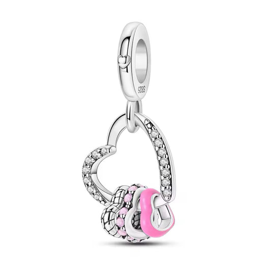 Interlocking heart charm (PRE-ORDER)