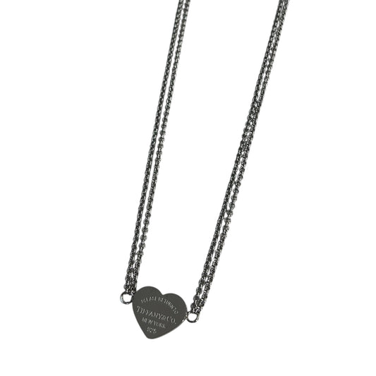 T Heart Chain Necklace
