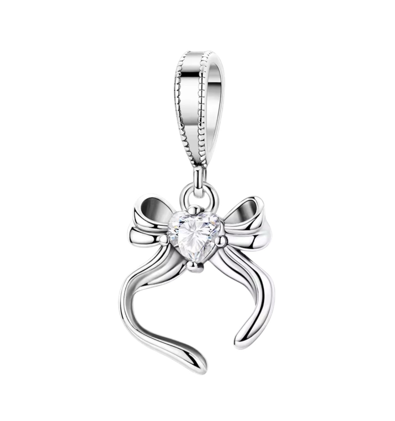 Silver bow charm (PRE-ORDER)