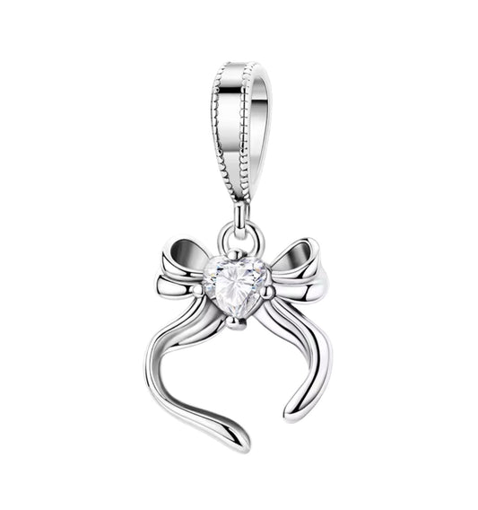 Silver bow charm (PRE-ORDER)