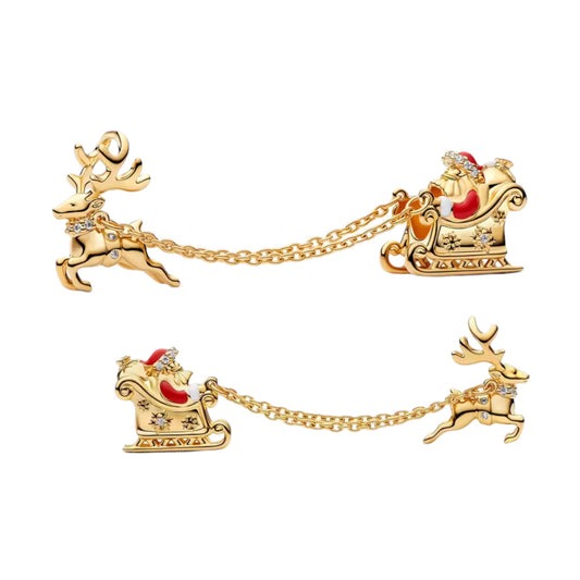 The “Christmas Sleigh” Chain Charm