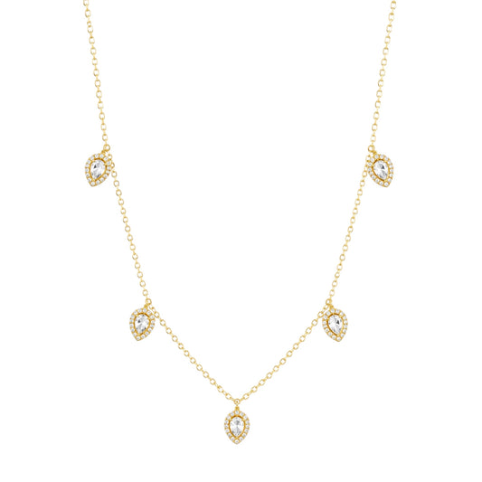 The Gold “Teardrop” Dangle Necklace
