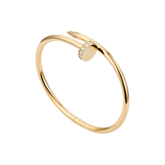 The Gold “Camilla” Diamond Top Bangle