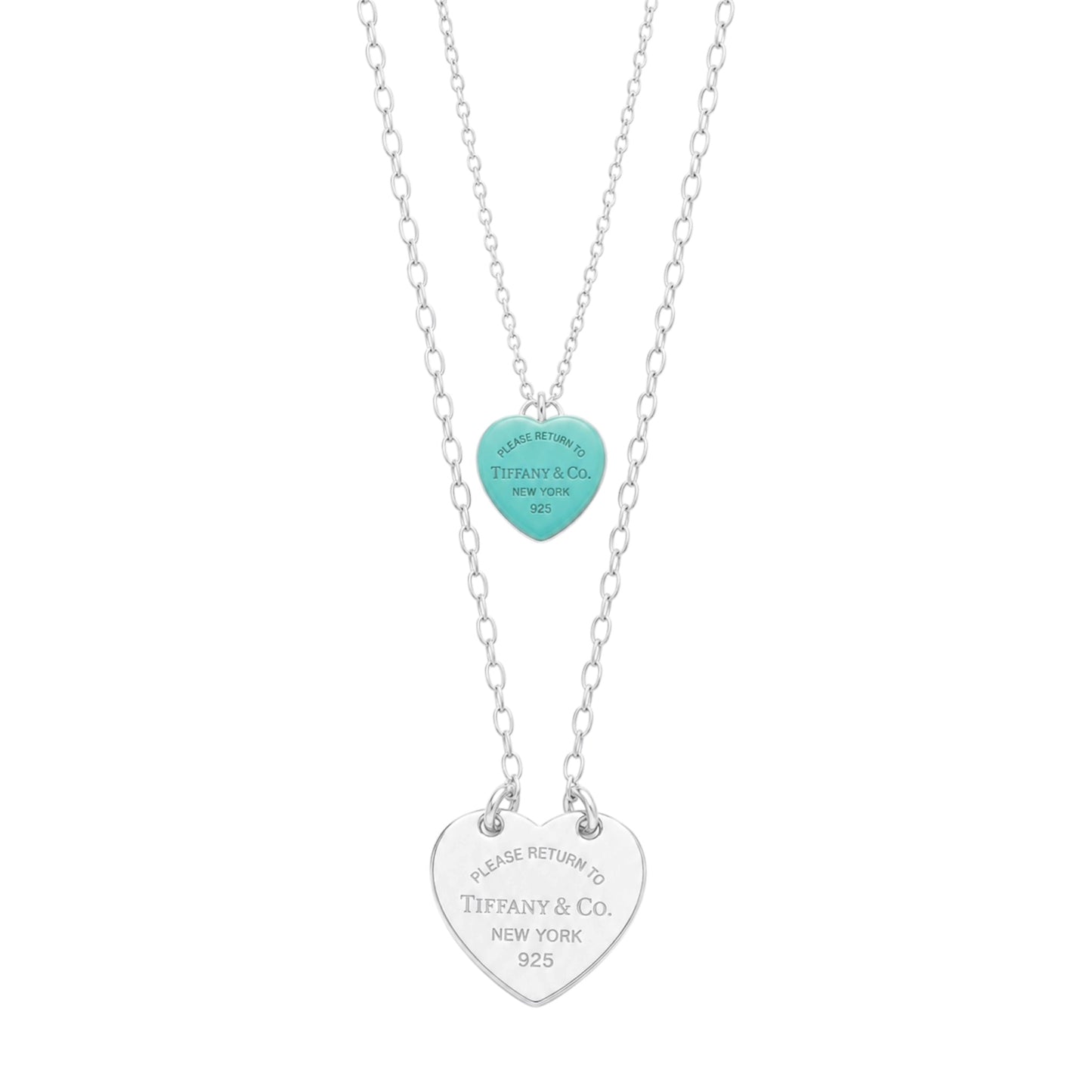 The Turquoise & Silver Heart “Talia” Necklace