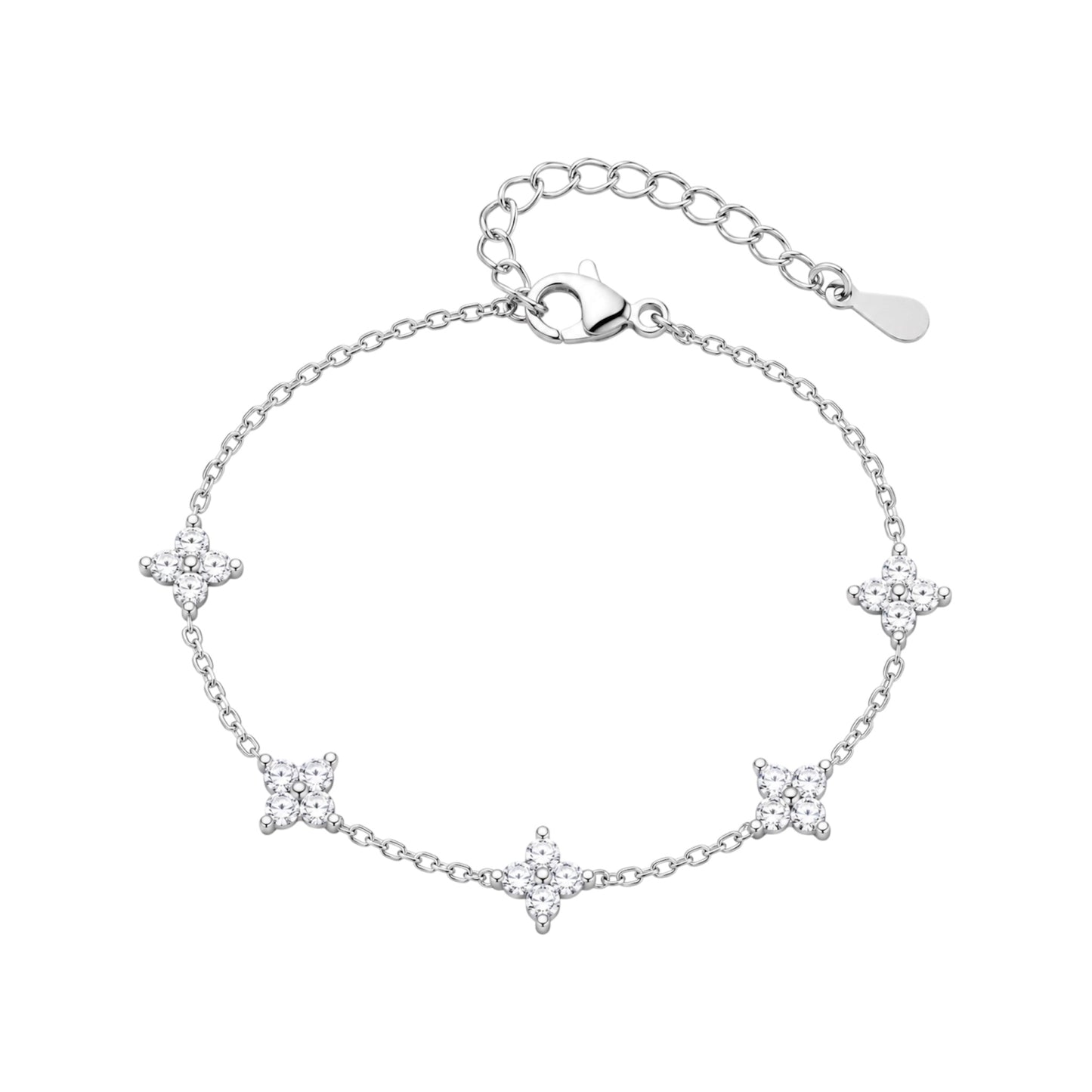 The Silver Dainty “Blossom” Bracelet