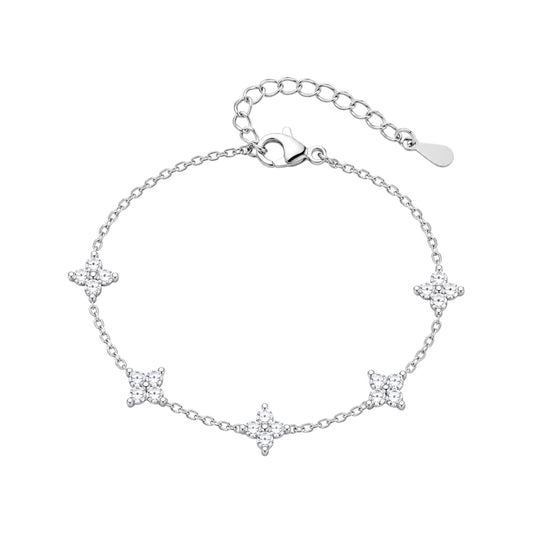 The Silver Dainty “Blossom” Bracelet