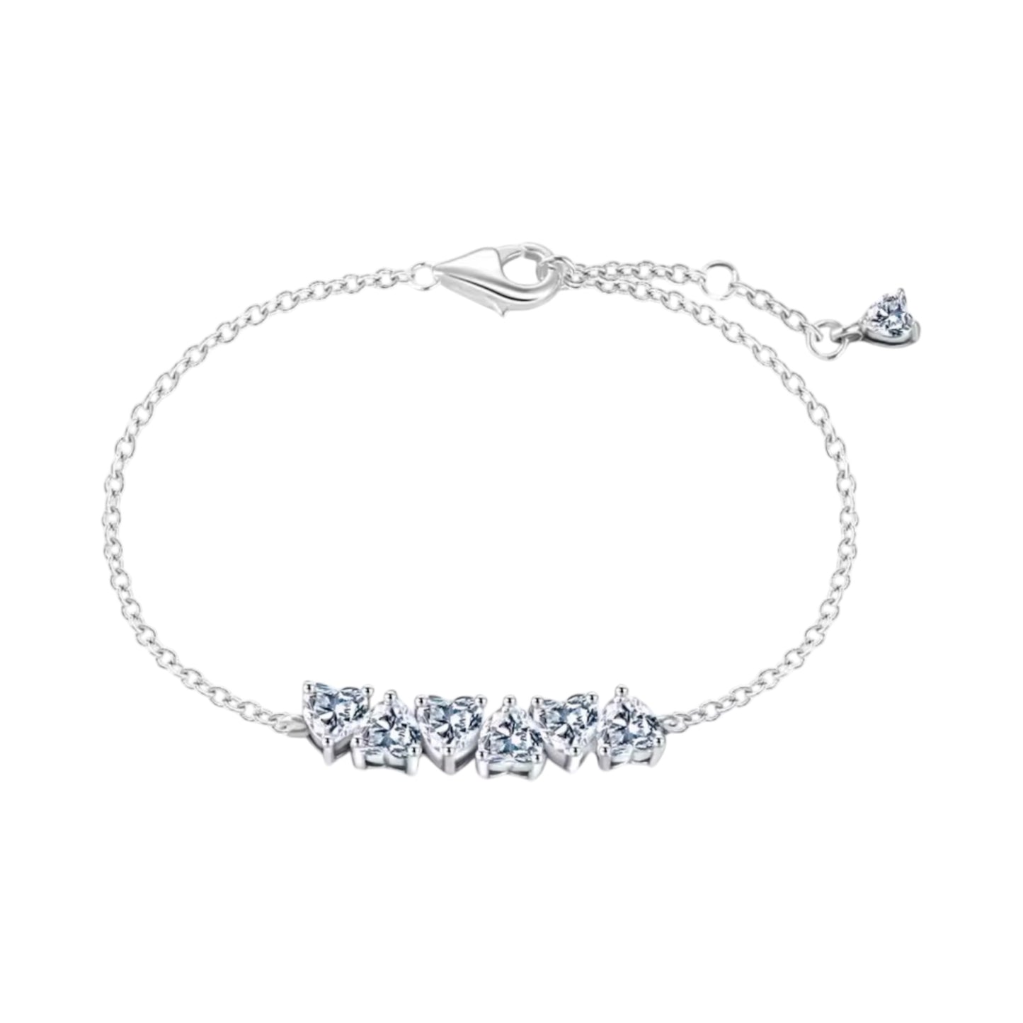 Row Of Hearts Bracelet (PRE-ORDER)