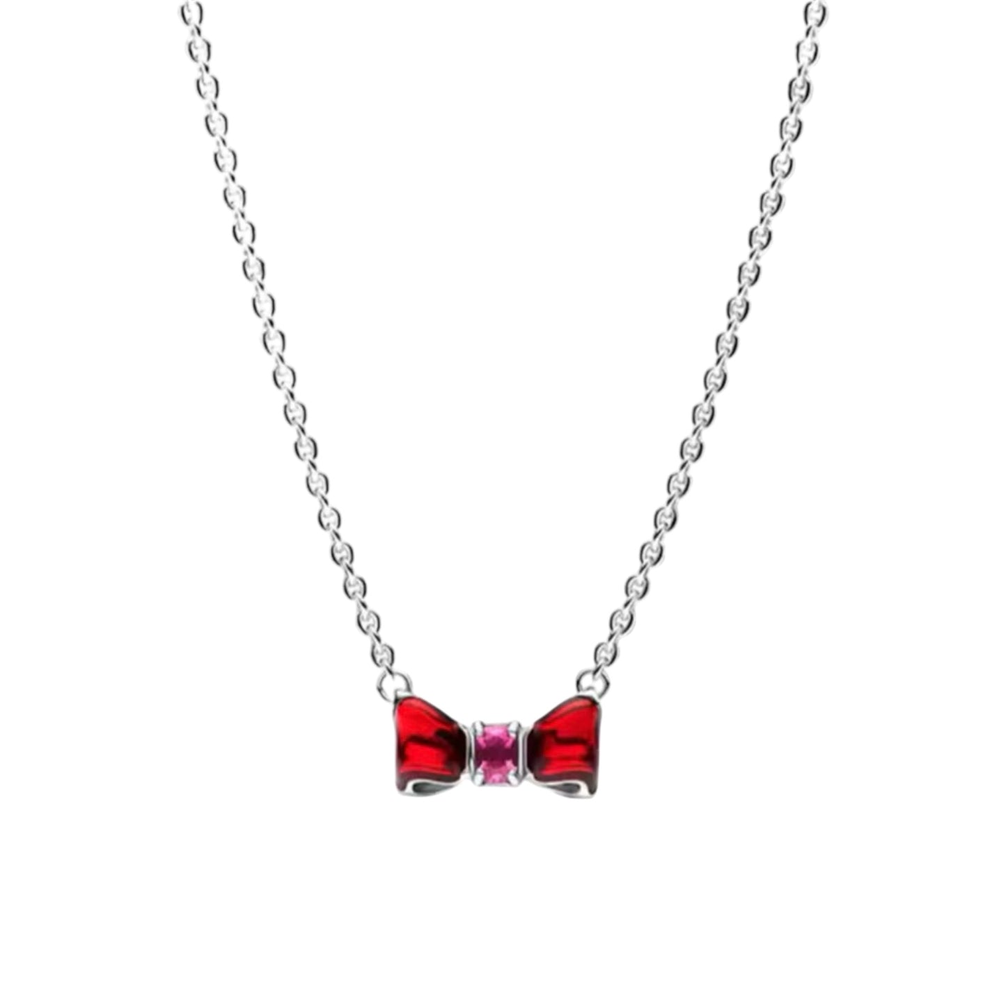 Snow White Bow Necklace