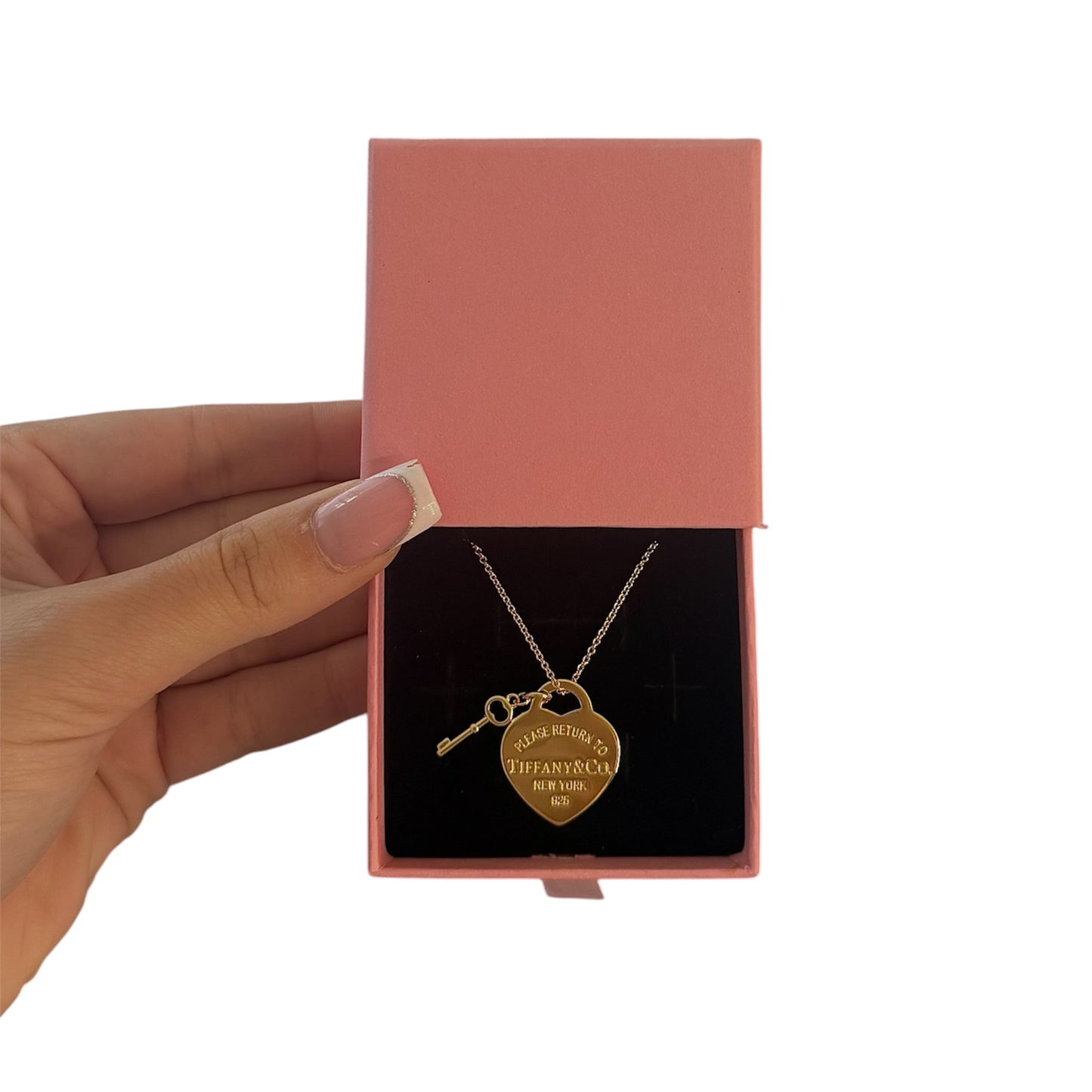 The Gold Heart And Key “Talia” Necklace