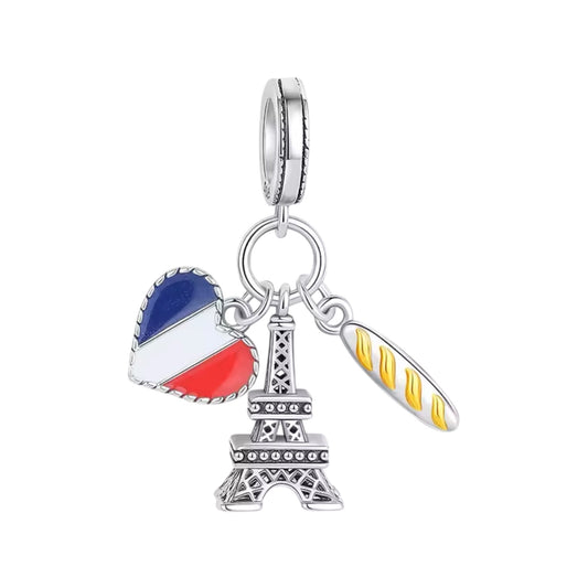 I Love France Charm
