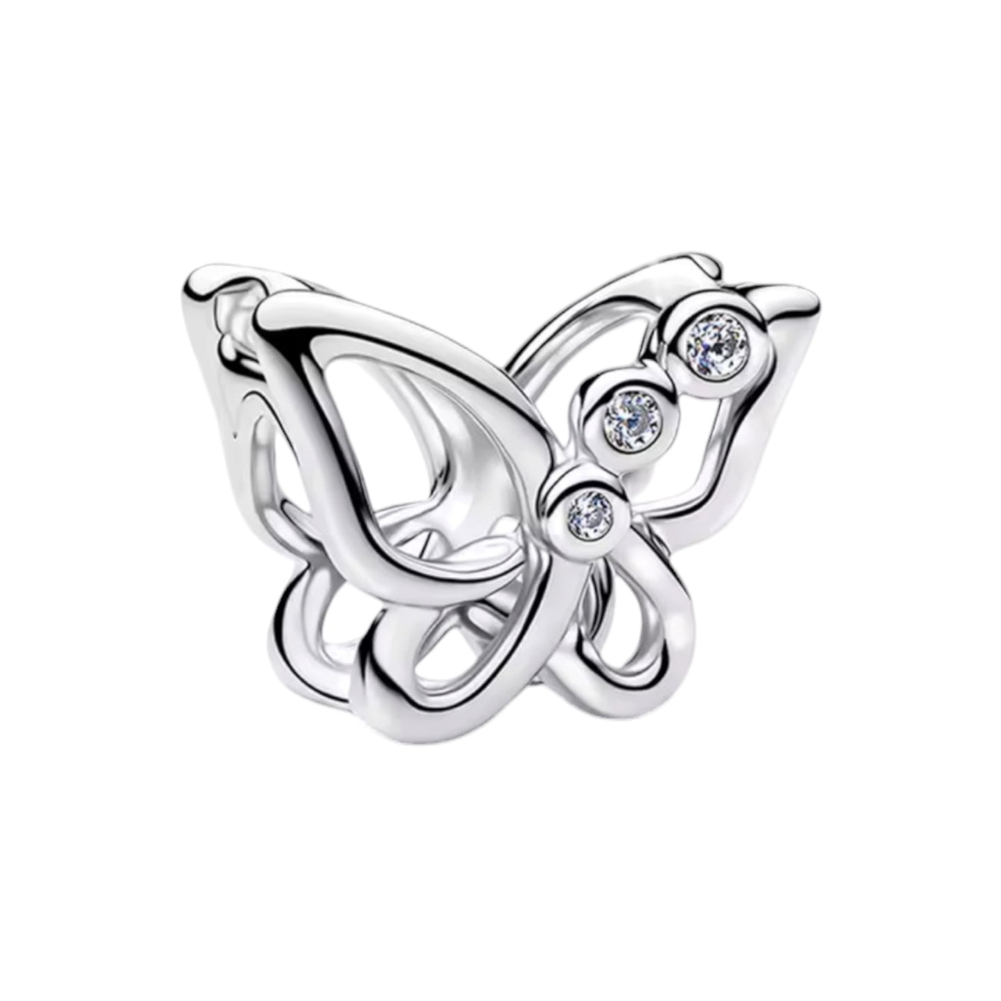 Diamond Butterfly Charm