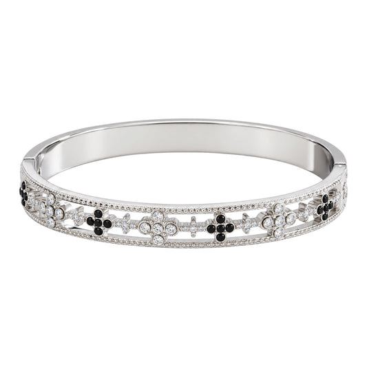The Black & Silver “Eloise” Bangle
