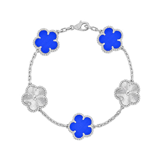 The Two-Toned Silver & Colbat “Vanessa” Bracelet