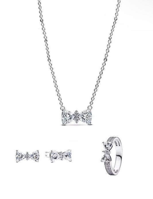 Silver bow set (PRE-ORDER)
