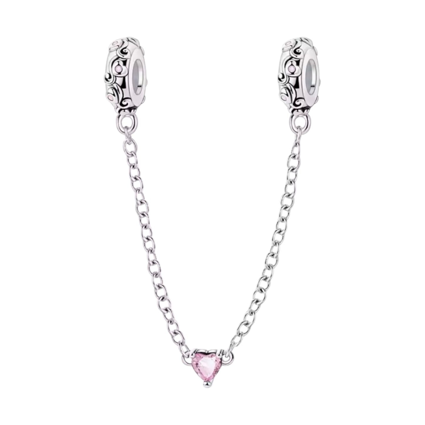 Diamond Heart Safety Chain