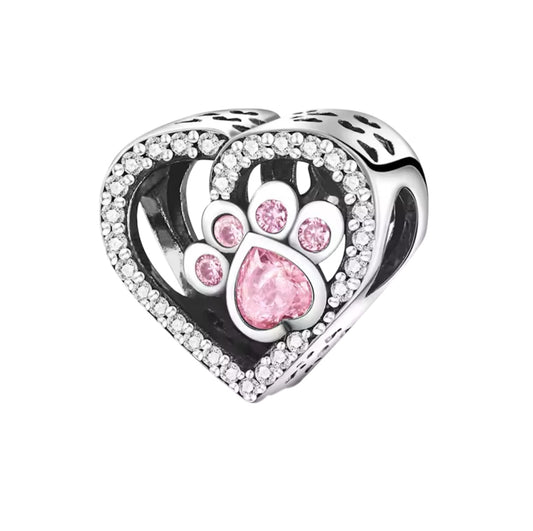 Diamond heart paw print (PRE-ORDER)
