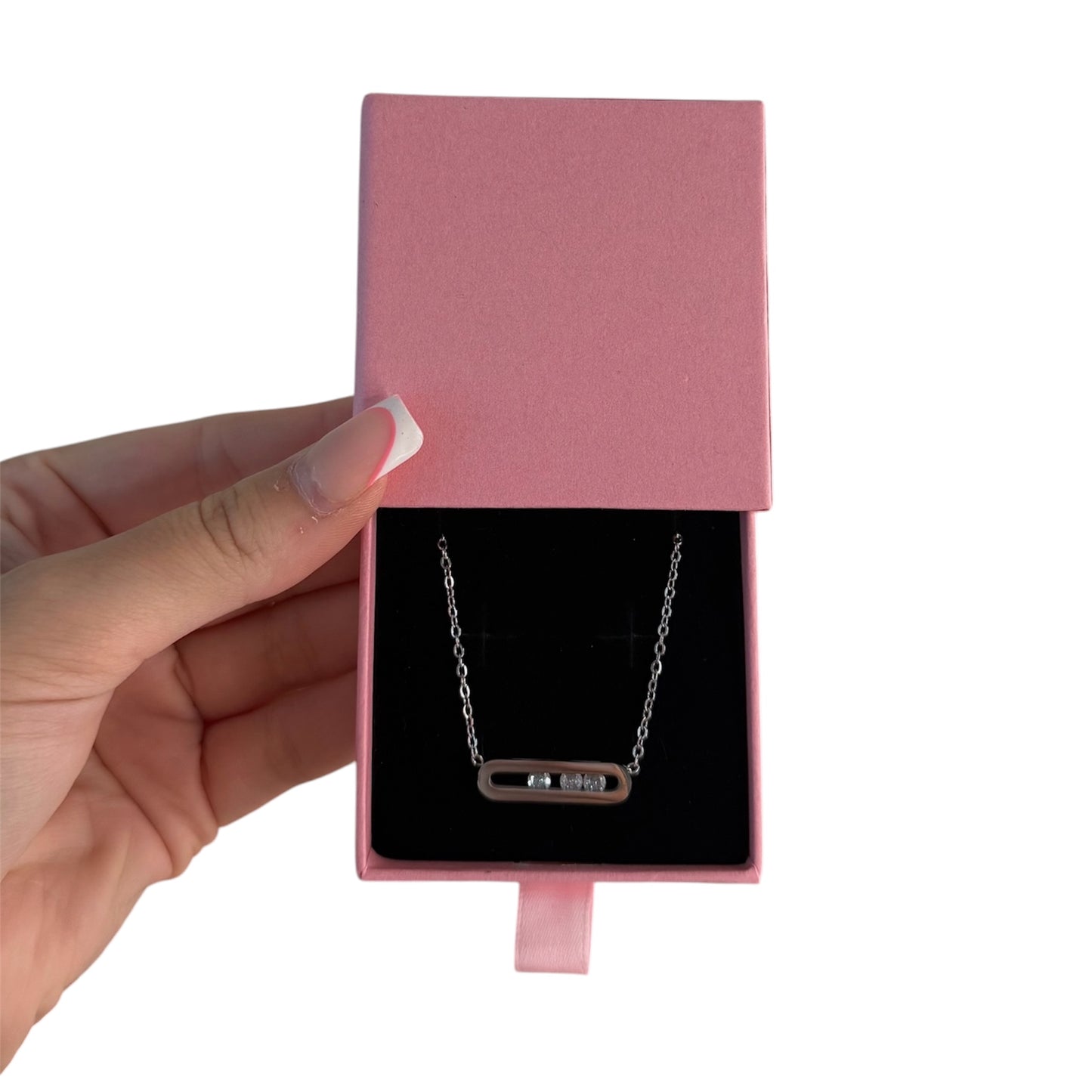 The Silver Crystal “Maddie” Necklace