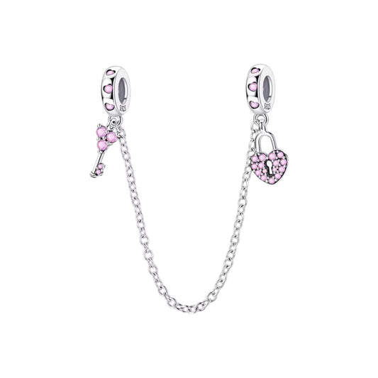 Heart And Lock Safety Chain