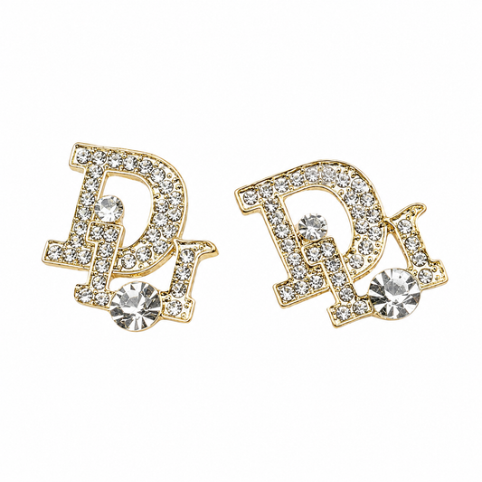 The Gold Diamond “Dahlia” Earrings