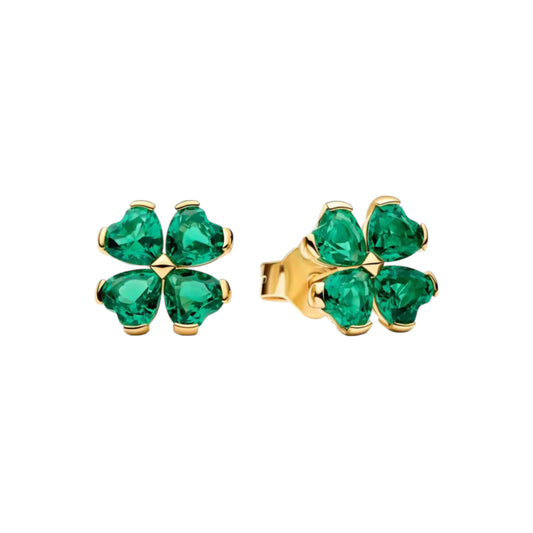 The Gold & Green “Enchanted Bloom” Studs