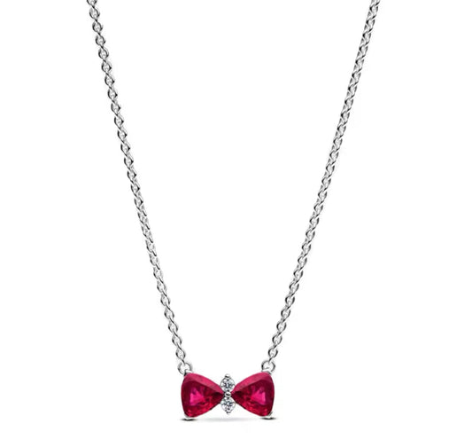 Red Butterfly Bow Necklace (PRE-ORDER)