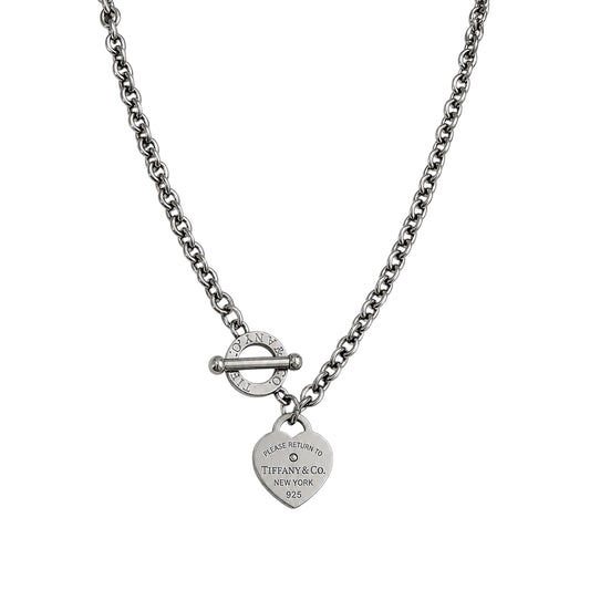 The Silver Heart Lock “Talia” Necklace