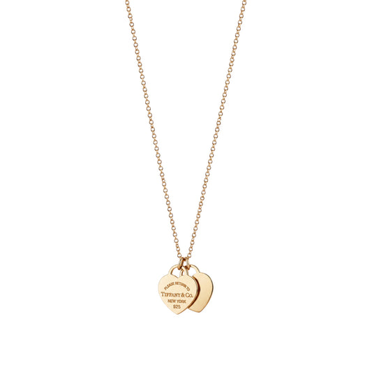 The Gold Double Heart “Talia” Necklace