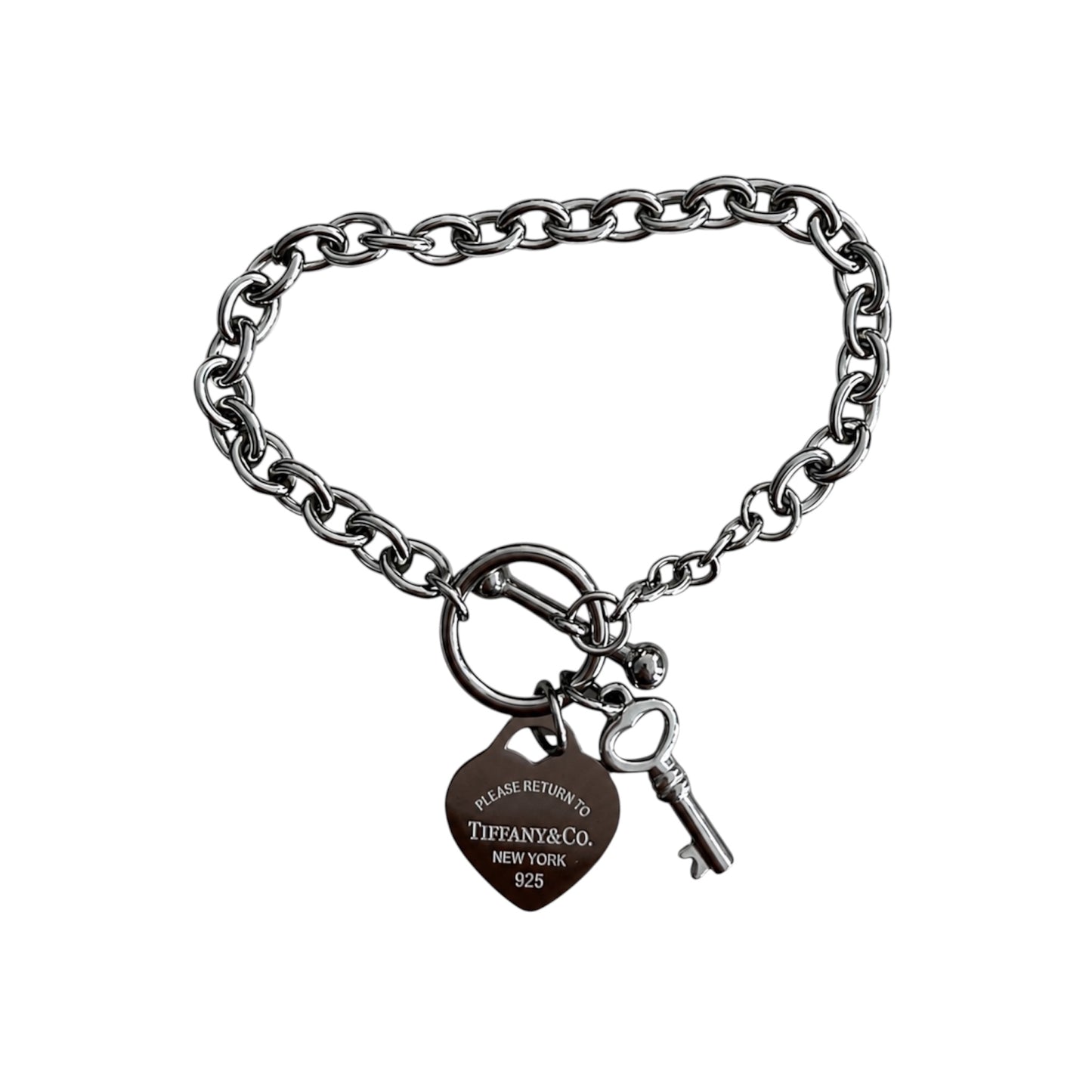 The Pink Heart & Key “Talia” Bracelet