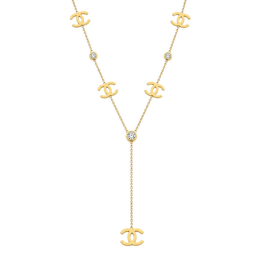 The Elegant Gold Drop “Cassie” Necklace