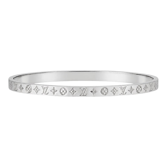 The Silver “Louise” Print Bangle