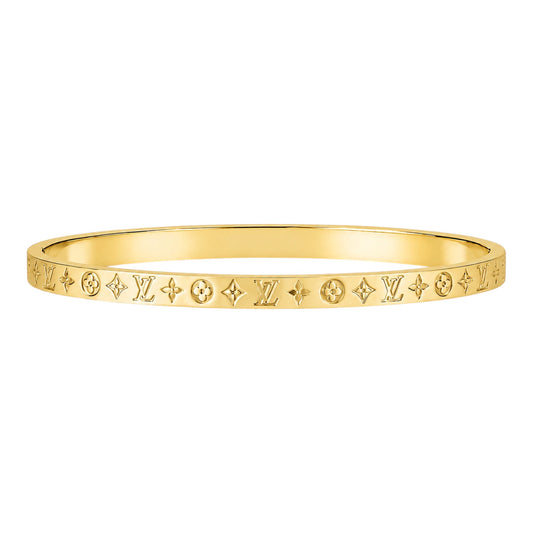 The Gold “Louise” Print Bangle