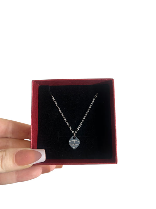 T diamond heart necklace