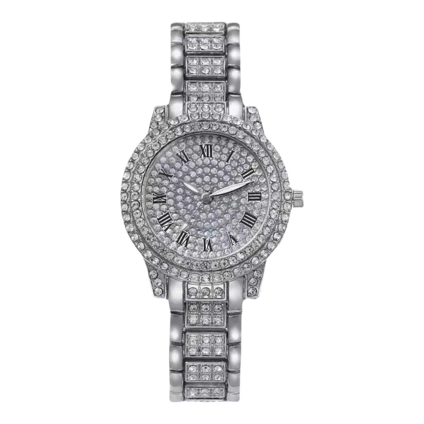 Silver Sparkle face watch