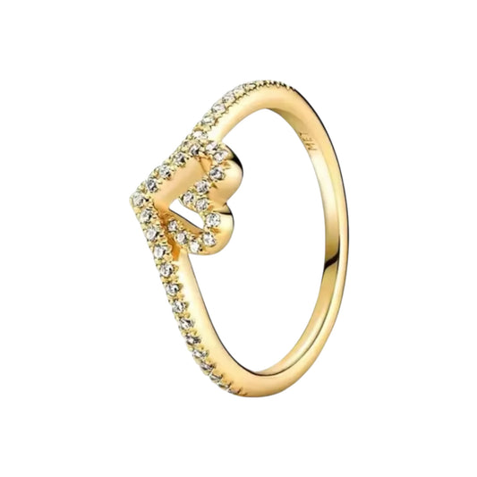 Gold Infinity Wishbone Ring (PRE-ORDER)
