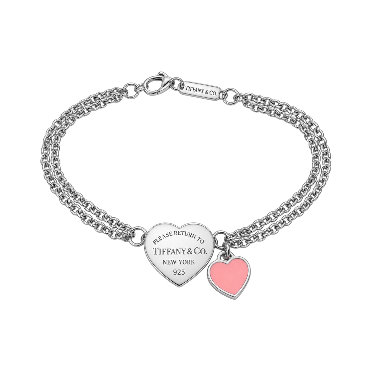 The Pink Heart “Talia” Chain Bracelet