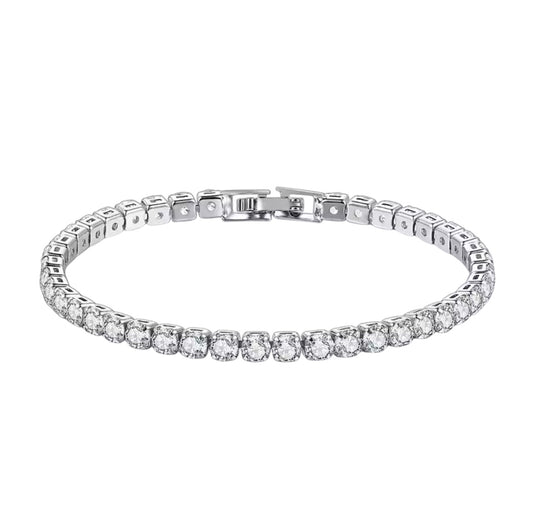 Silver tennis bracelet (PRE-ORDER)