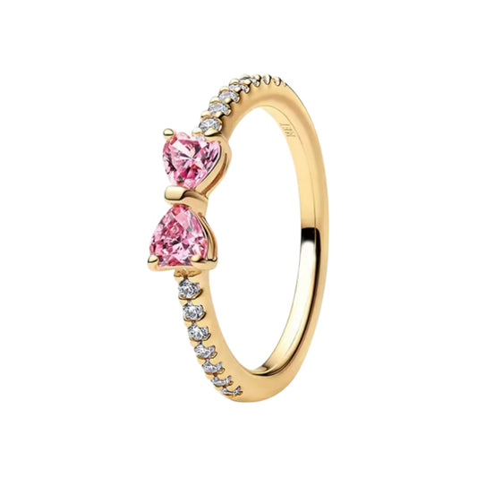 Sparkle Pink bow ring (PRE-ORDER)