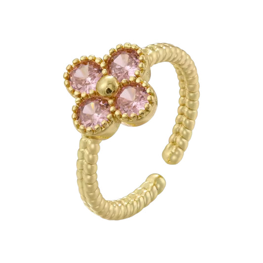 Gold & Pink Sofia Ring (PRE-ORDER)